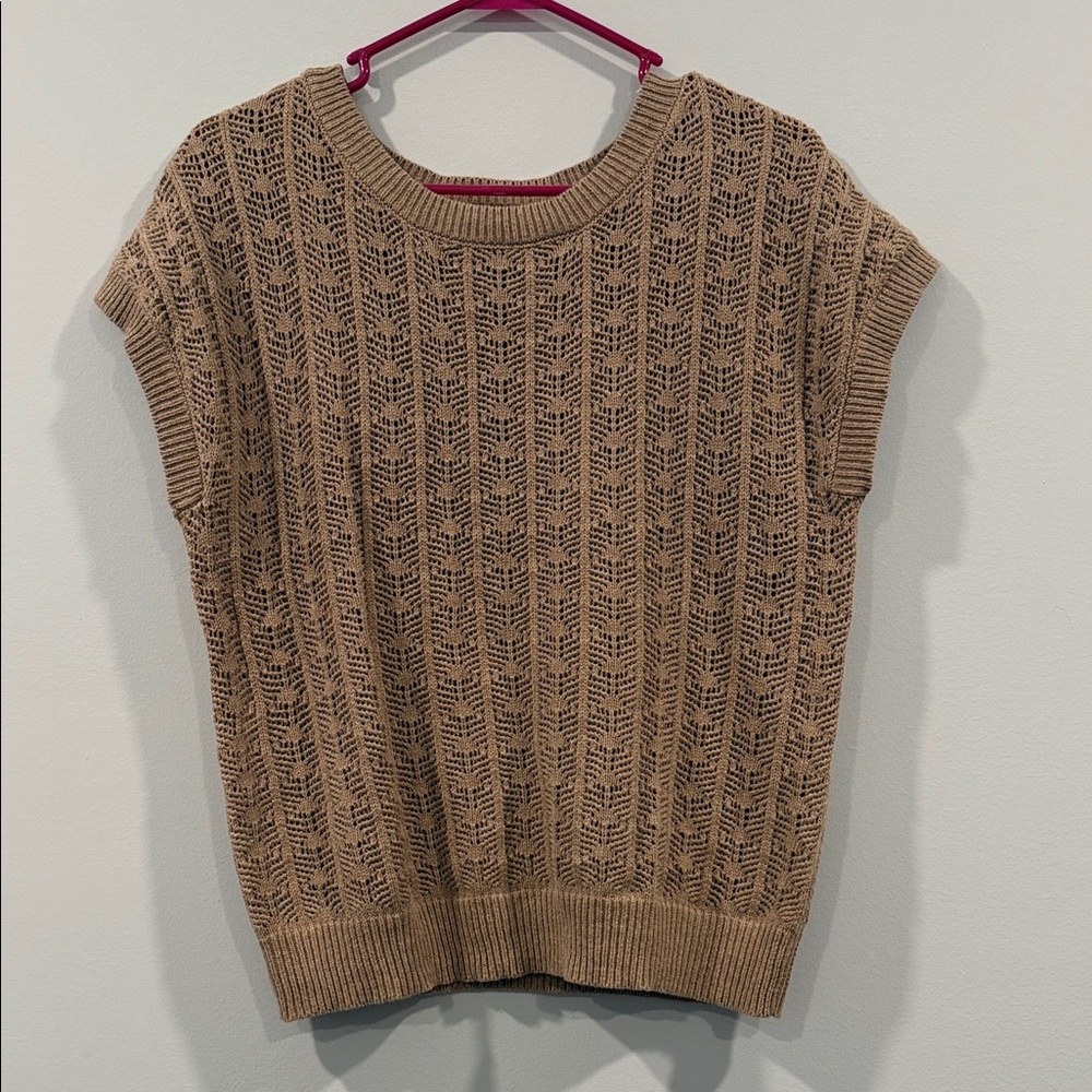 Frazzle Tan Knit Sweater